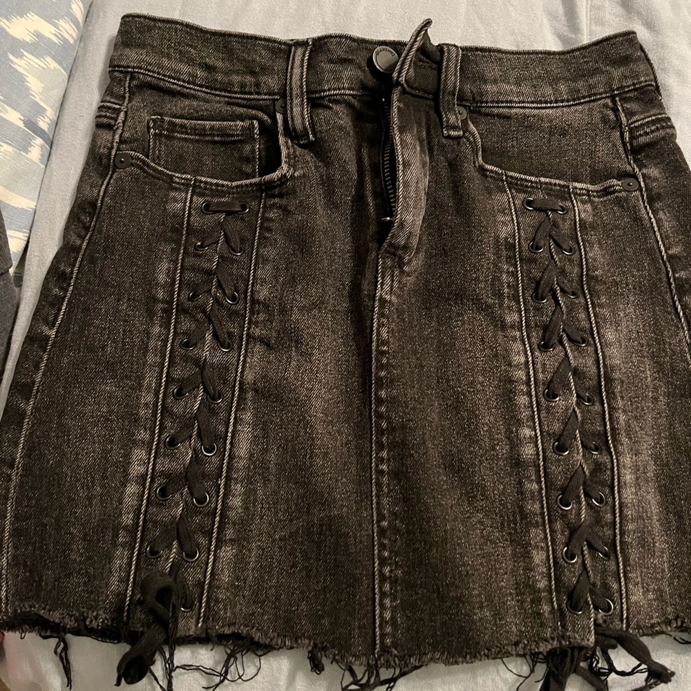 Super cute BlankNYC black denim skirt. Size 24